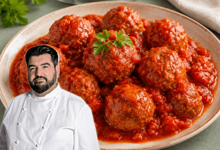 Polpette di carne al sugo di Antonino Cannavacciuolo