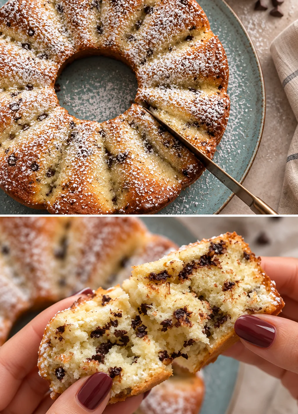 Beignet à la noix de coco et au chocolat