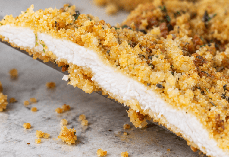 Pollo croccante al forno