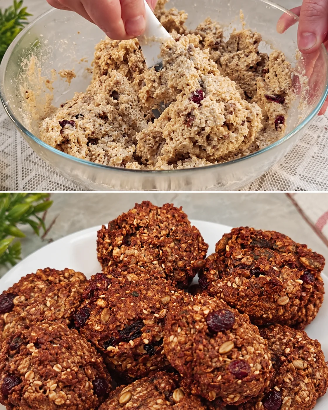 Biscuits à la ricotta, à l'avoine et aux fruits secs