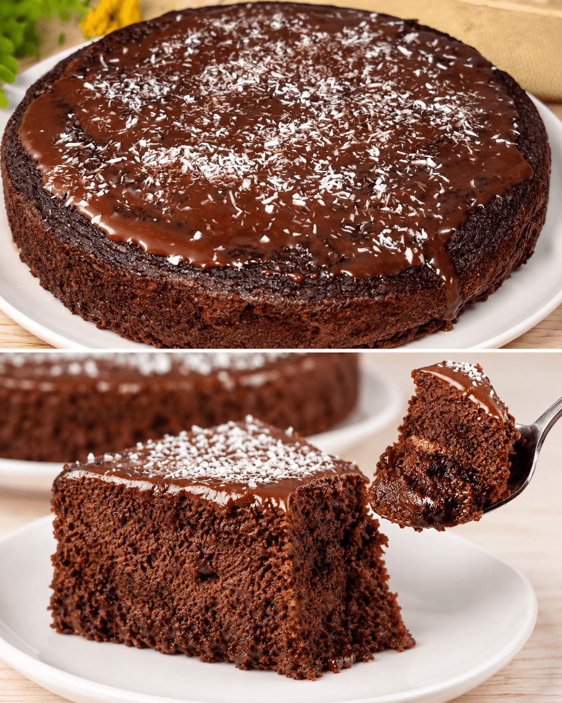 Torta di mele, noci e cacao