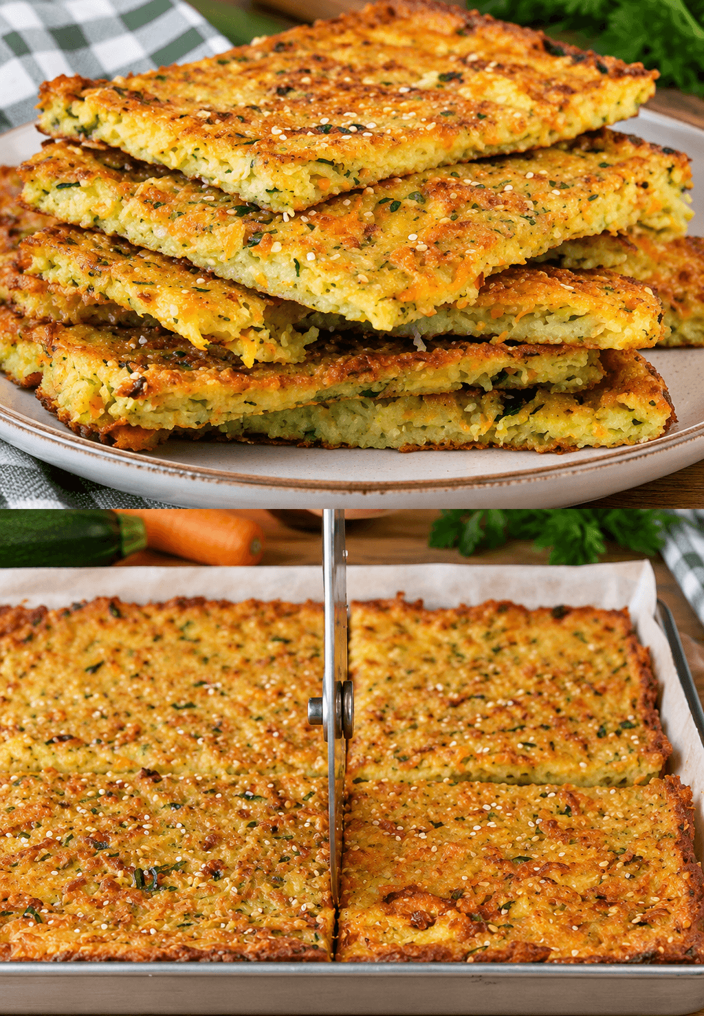 Schiacciata croccante di verdure