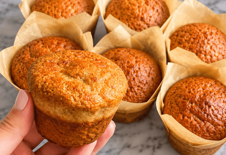 Muffin con fiocchi d’avena e banane