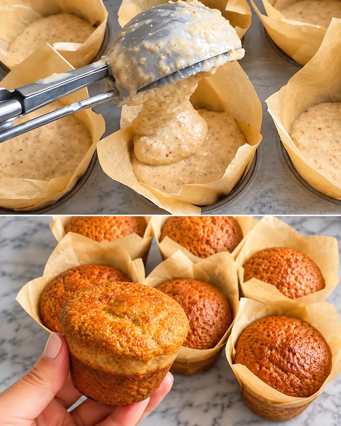 Muffins à l'avoine et à la banane
