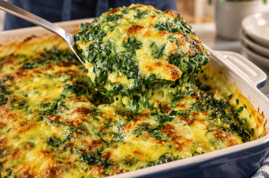 Pasticcio di spinaci e patate