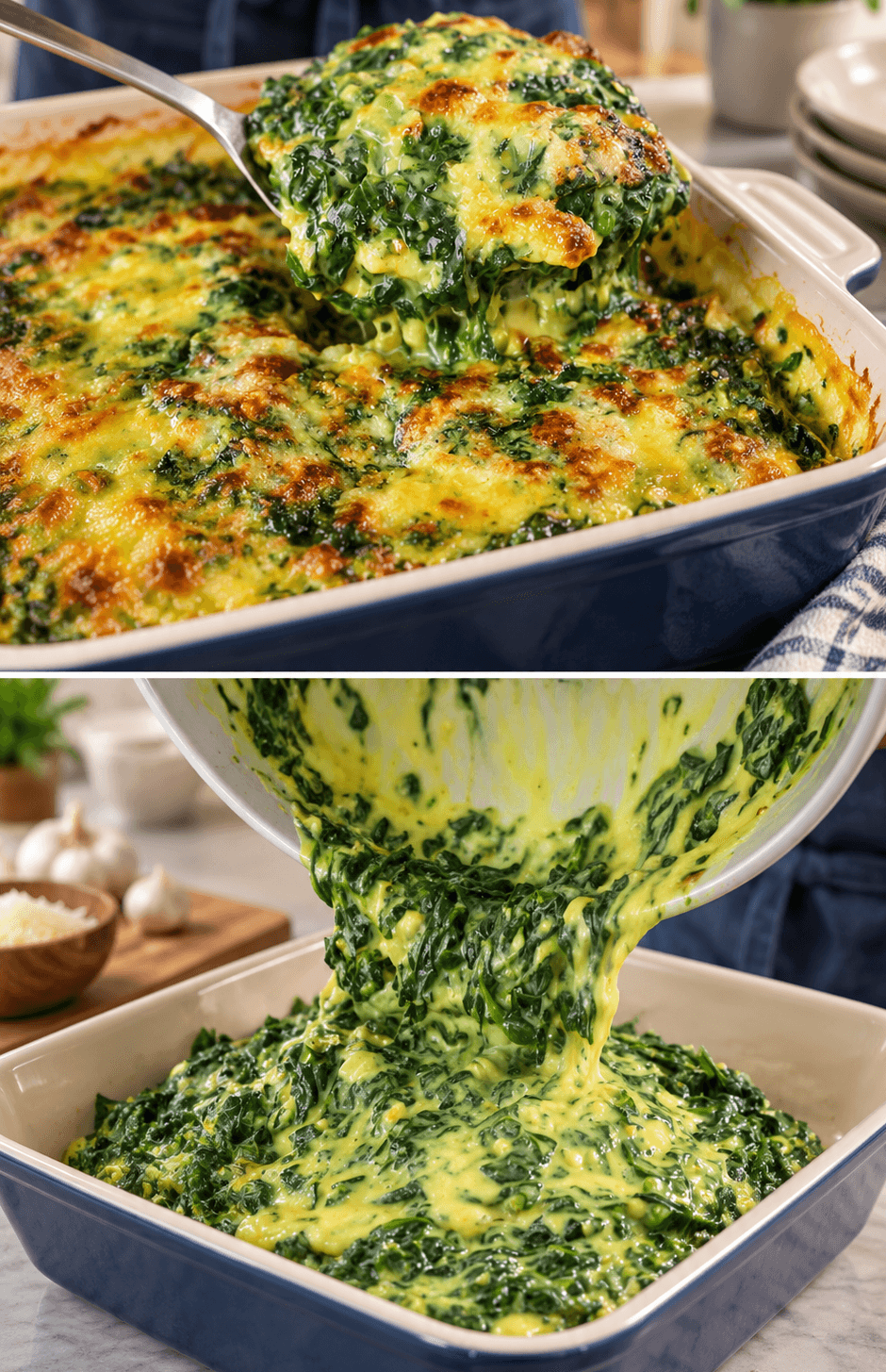 Pasticcio di spinaci e patate