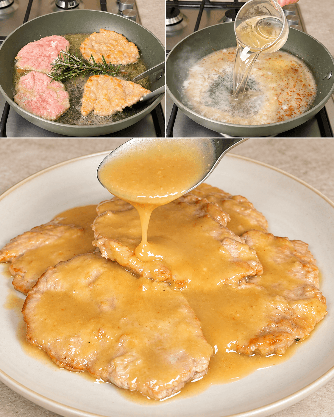 Scaloppine al vino bianco