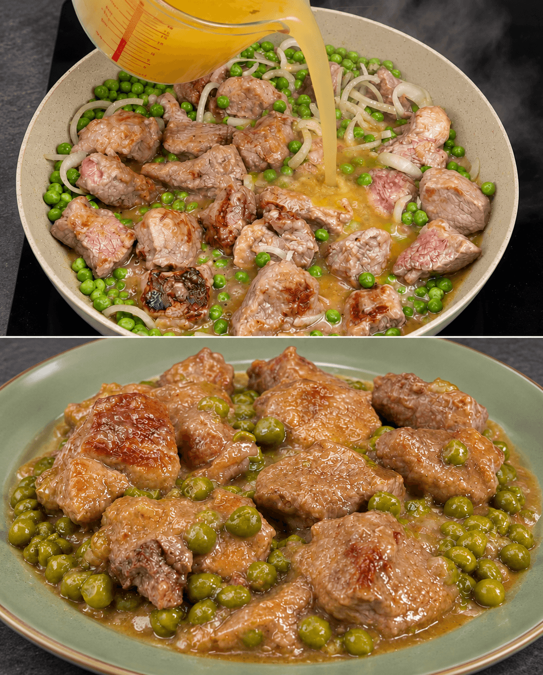 Spezzatino di vitello con piselli
