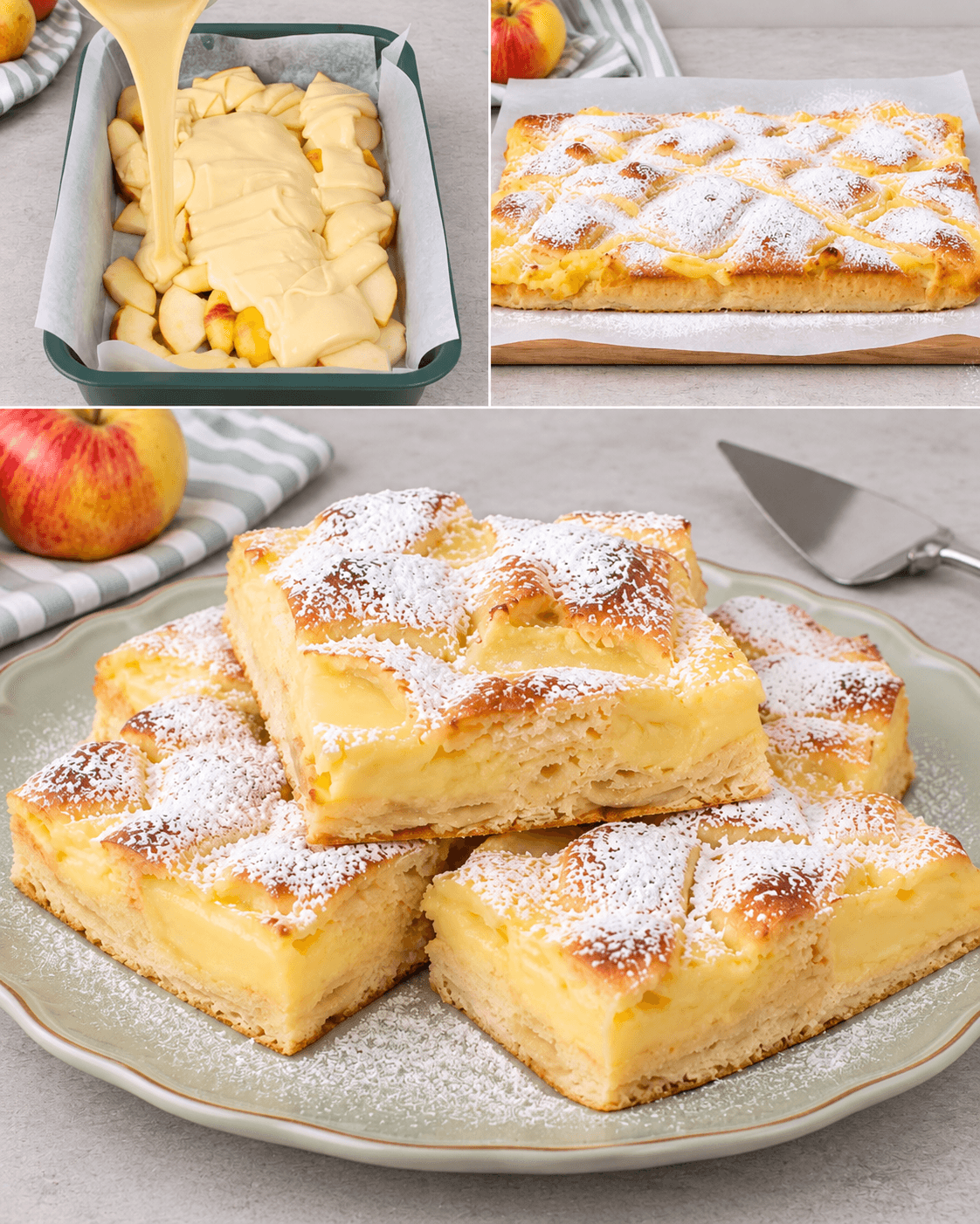 Torta di mele e crema