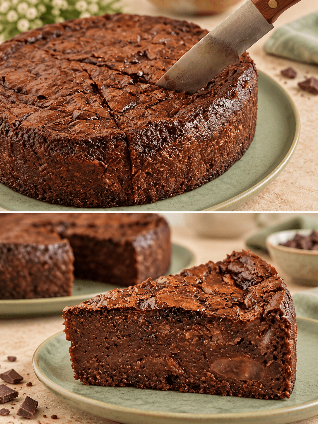 Torta pere e cioccolato