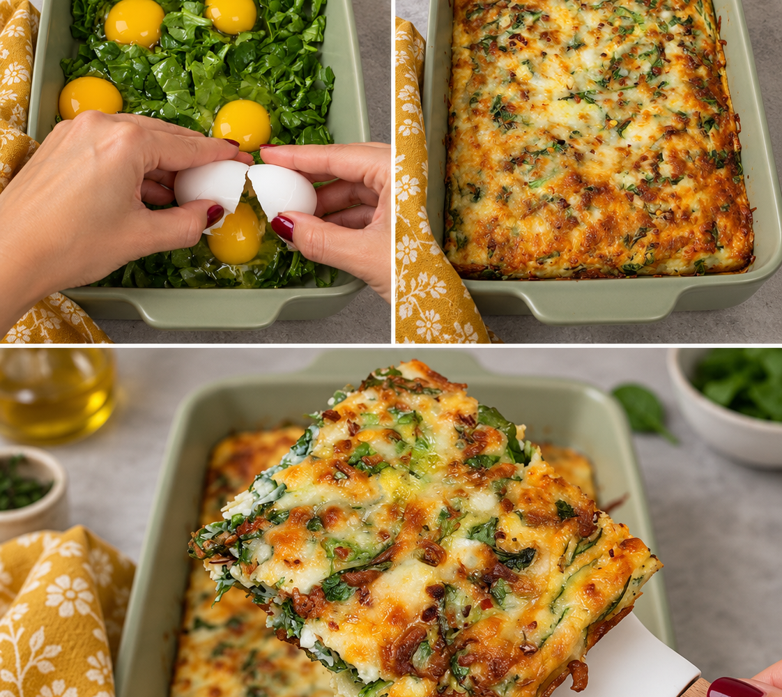 Tortino di spinaci e uova