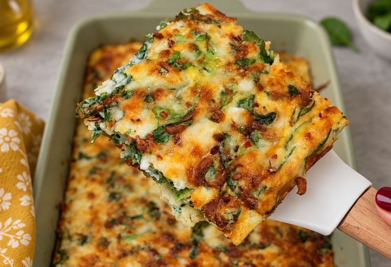 Tortino di spinaci e uova
