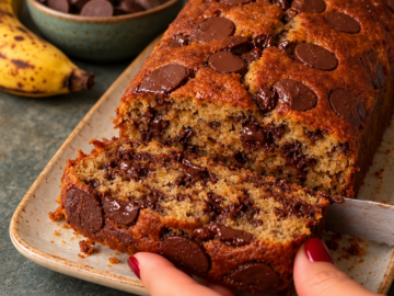 Plumcake banana, cioccolato e noci