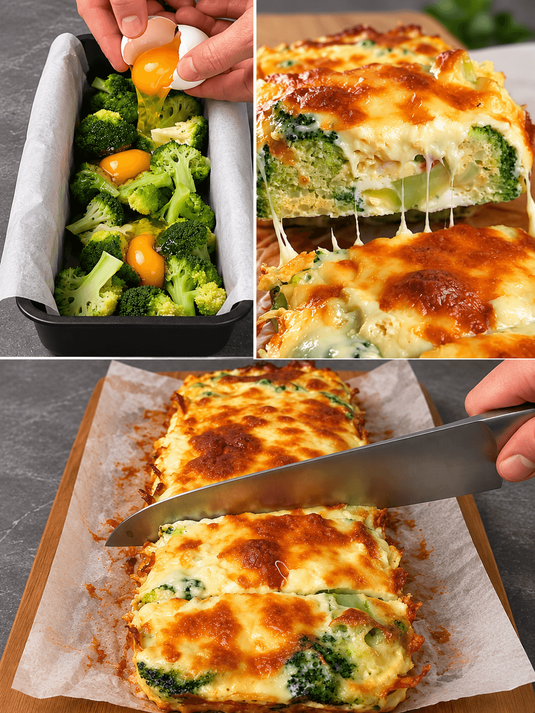 Sformato di broccoli, uova e mozzarella