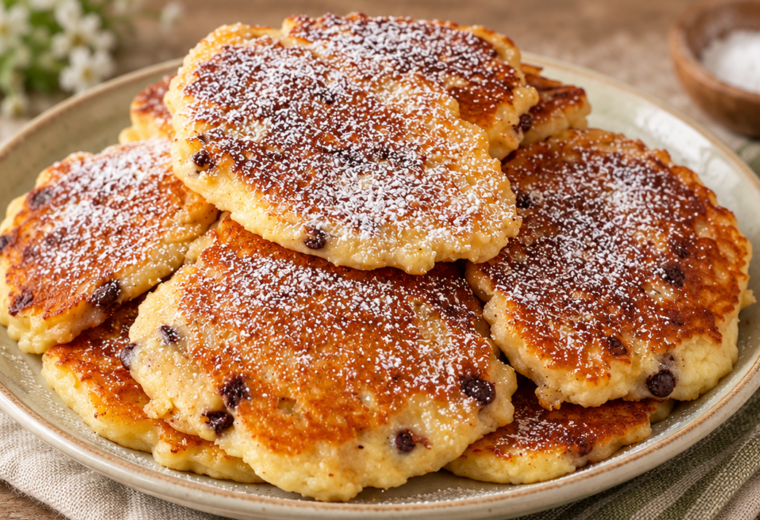 Pancake di avena, yogurt e mele