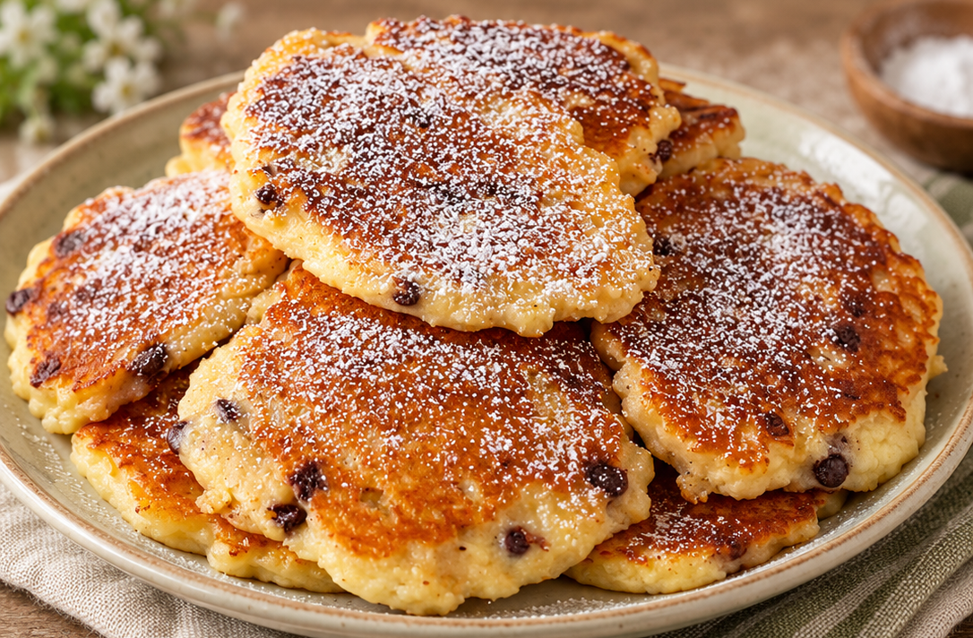 Pancake di avena, yogurt e mele
