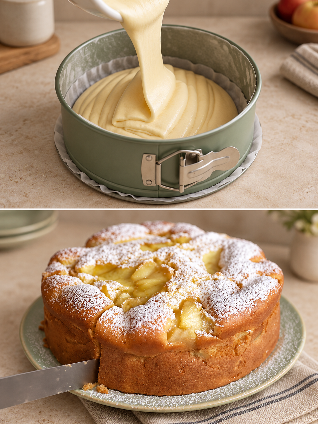 Torta di mele senza burro