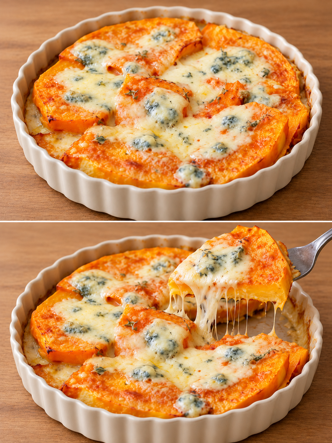 Sformato di zucca e formaggio