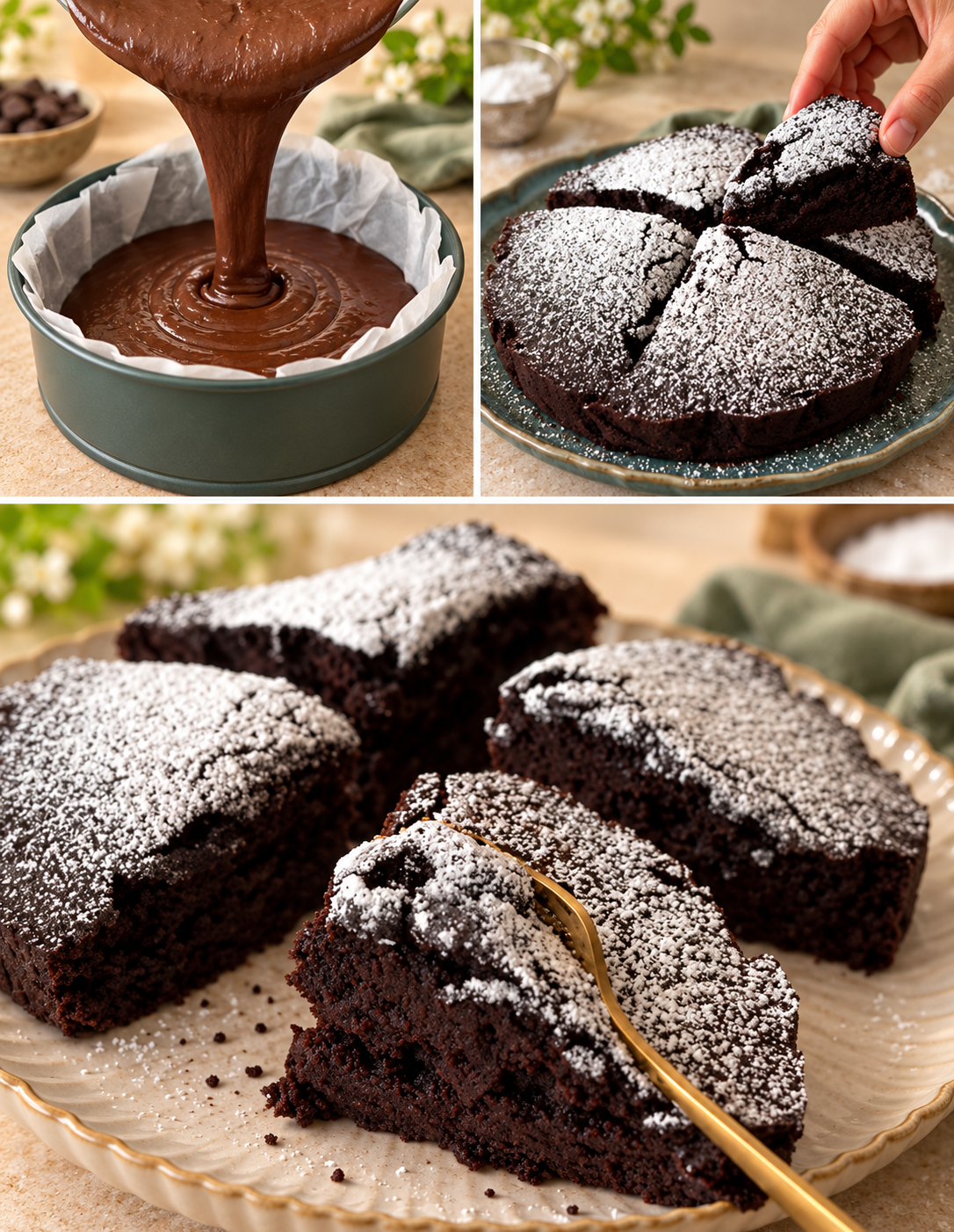 Tortino all’acqua al cacao