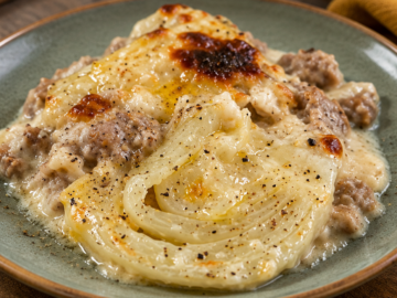Finocchi gratinati con besciamella e macinato