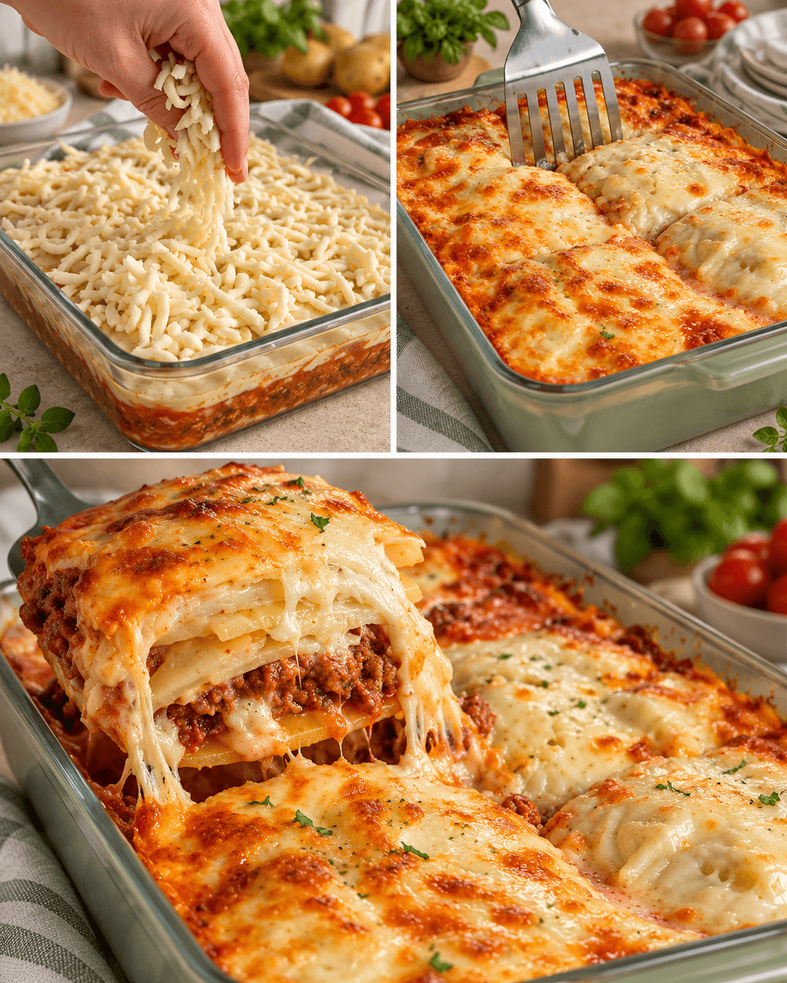 Lasagna di patate e macinato