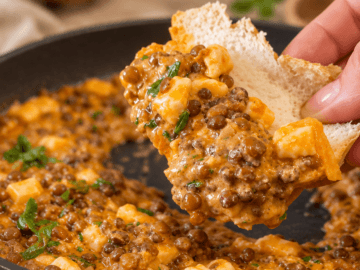 Lenticchie cremose con feta