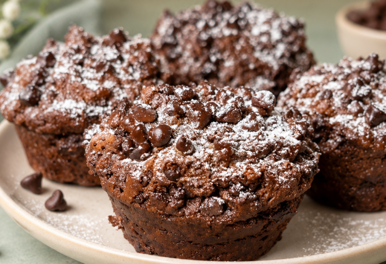 Muffin proteici al cacao