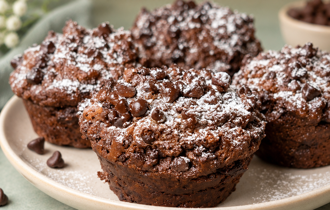Muffin proteici al cacao