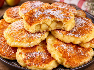 Frittelle di mele e yogurt