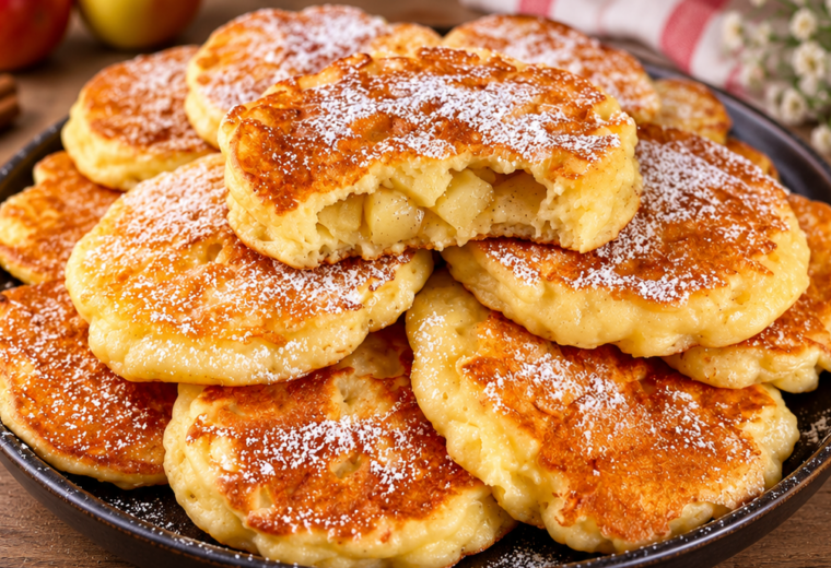 Frittelle di mele e yogurt