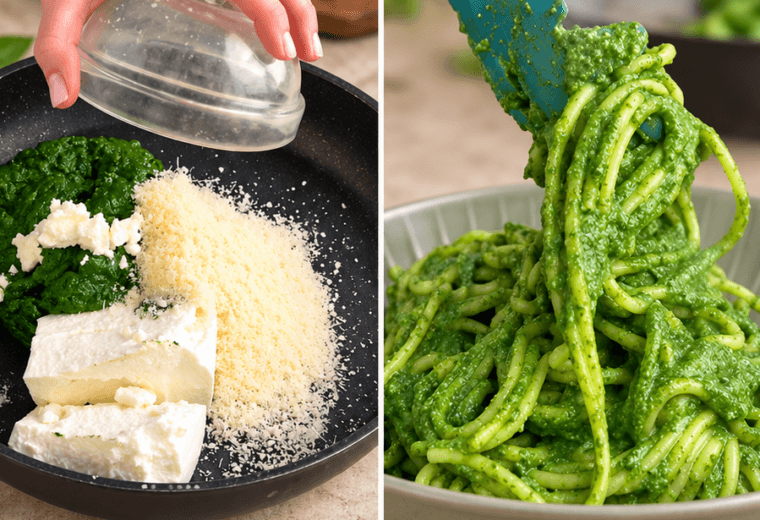 Pasta ricotta e spinaci