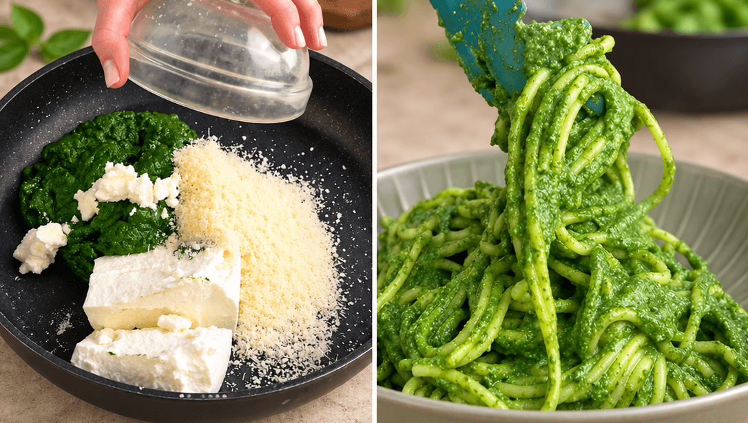 Pasta ricotta e spinaci