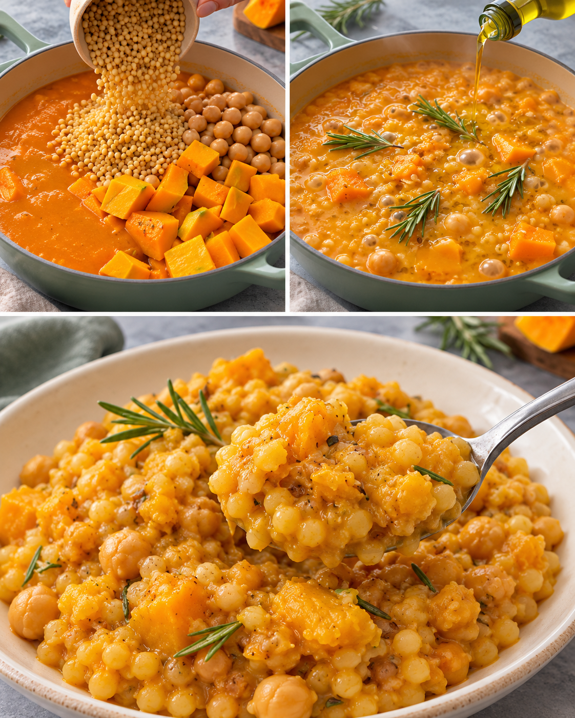 Fregola con ceci e zucca