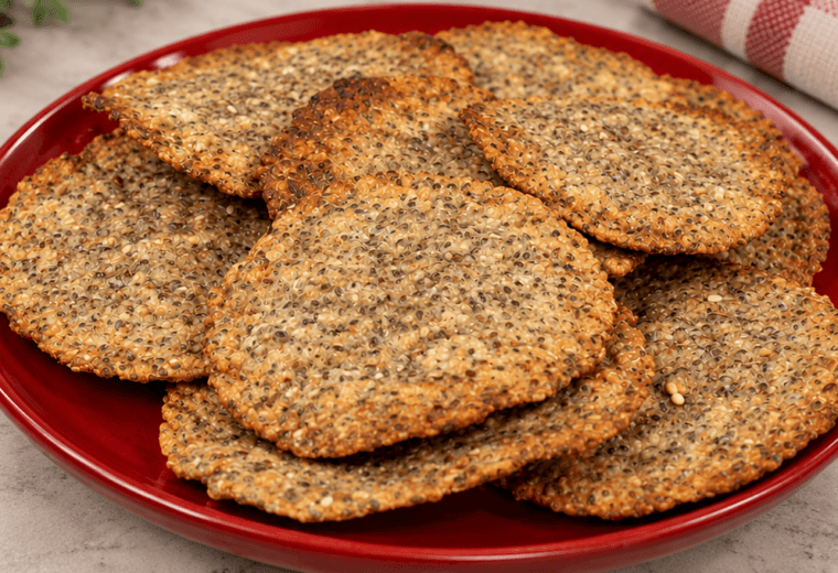 Crackers di avena e chia