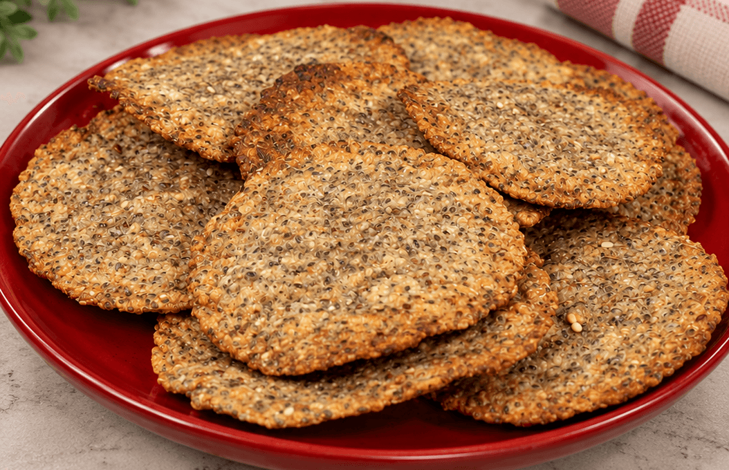 Crackers di avena e chia