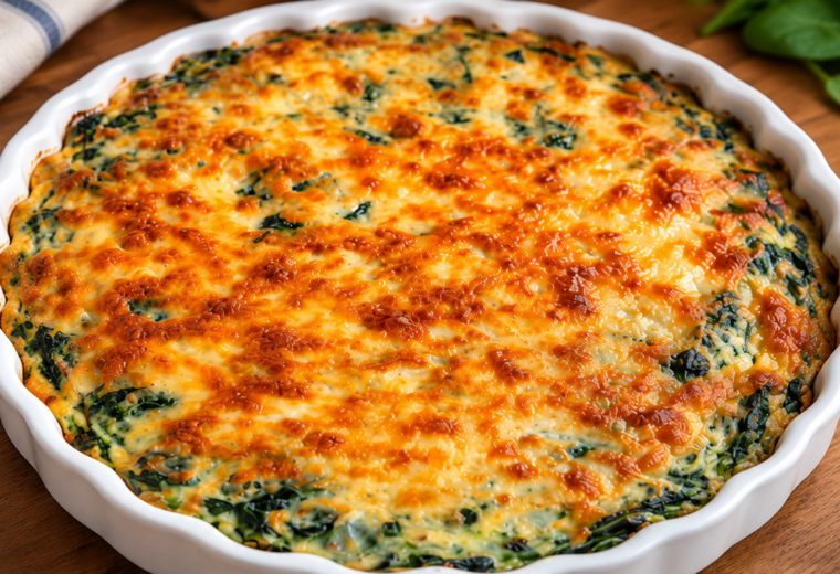 Torta salata di patate e spinaci