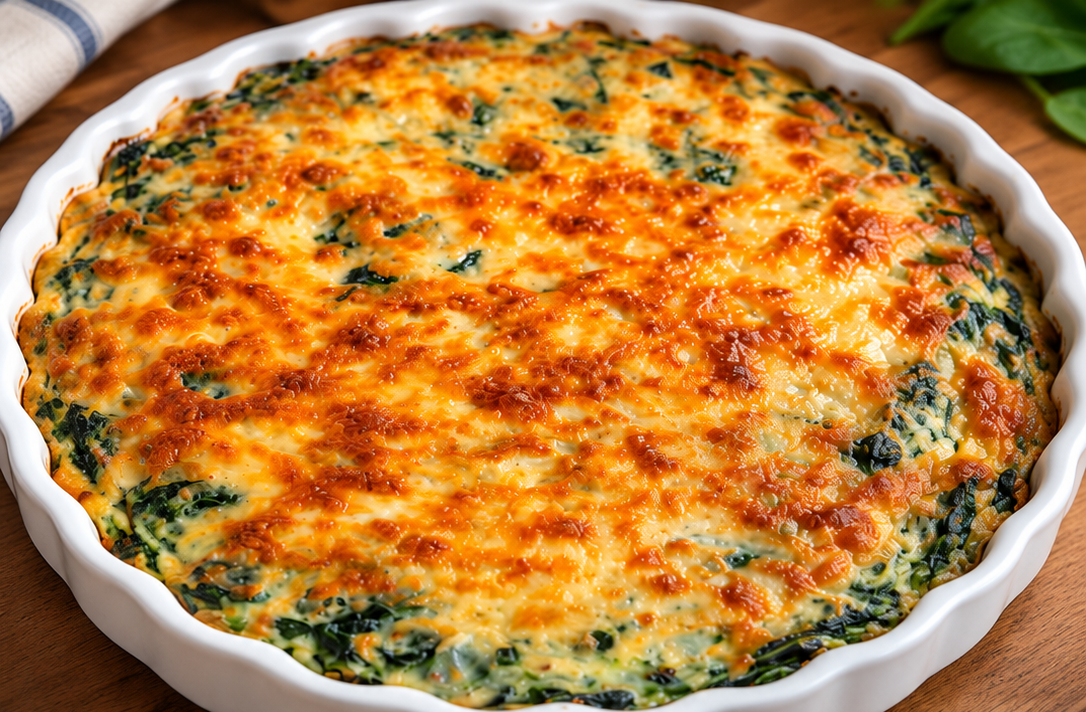 Torta salata di patate e spinaci