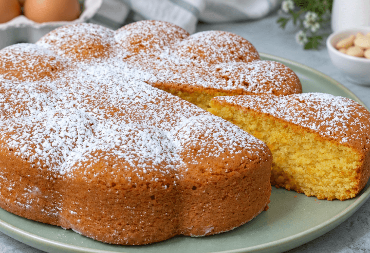 Torta soffice alle carote e mandorle