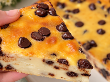 Torta cremosa di ricotta e cioccolato