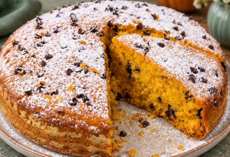 Torta di zucca e cioccolato