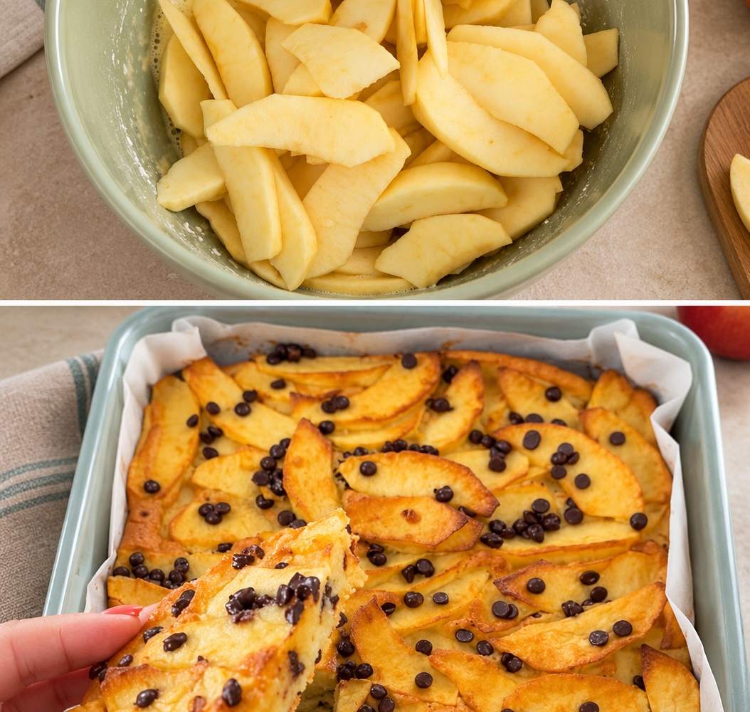 Torta di mele e cioccolato