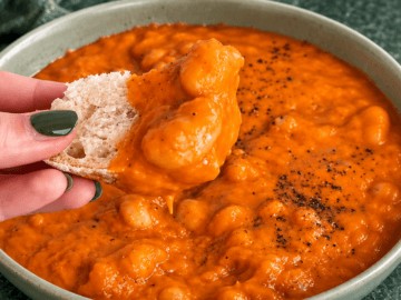 Fagioli in crema di peperoni