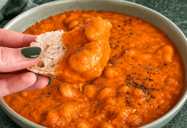 Fagioli in crema di peperoni
