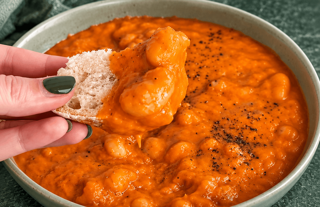 Fagioli in crema di peperoni