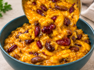 Zuppa di zucca e fagioli