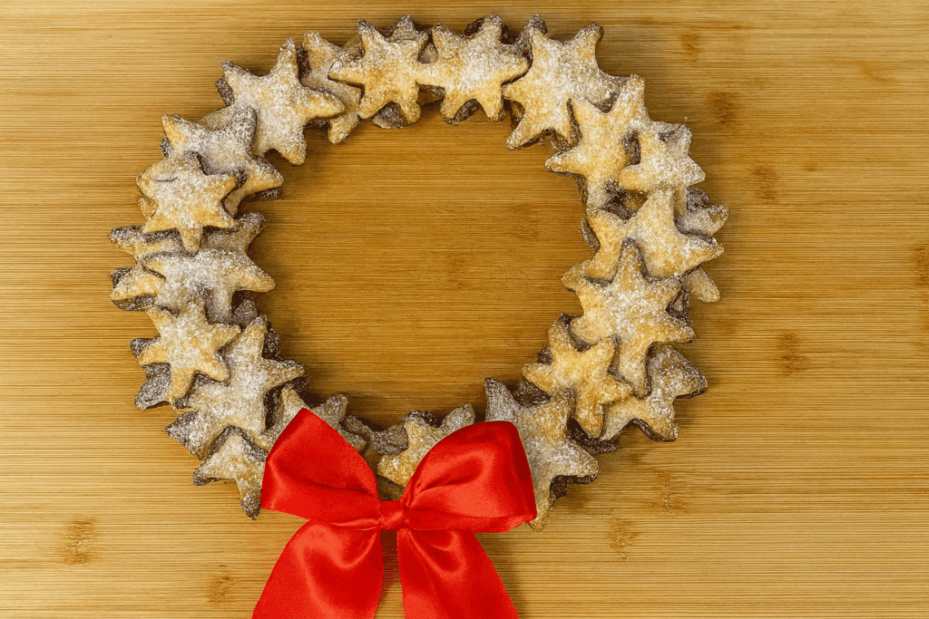 Il mio dolce natalizio “dell’ultimo minuto”: una ghirlanda di sfoglia croccante e piena di crema alla nocciola (facile da fare e super goloso)